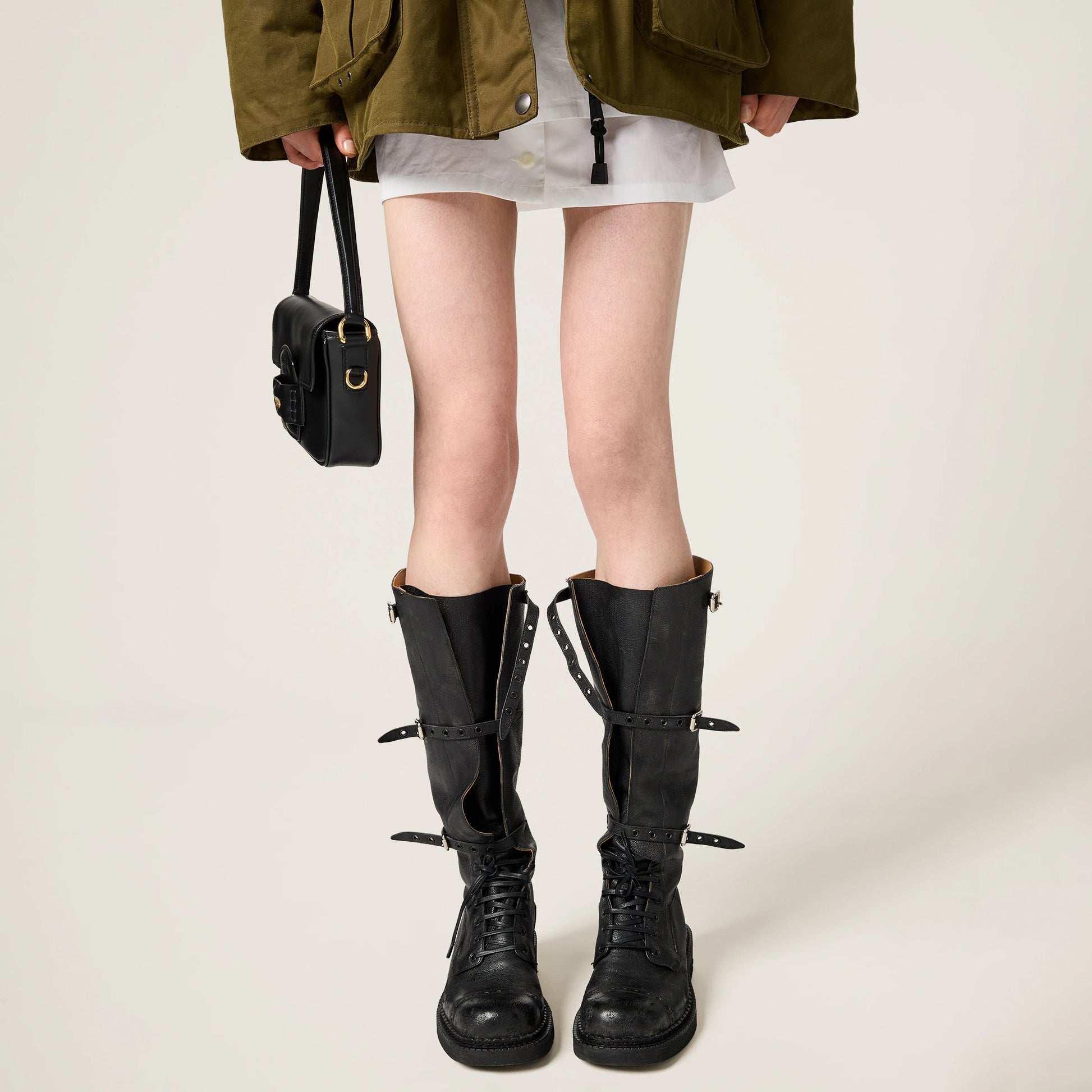 Leather boots
