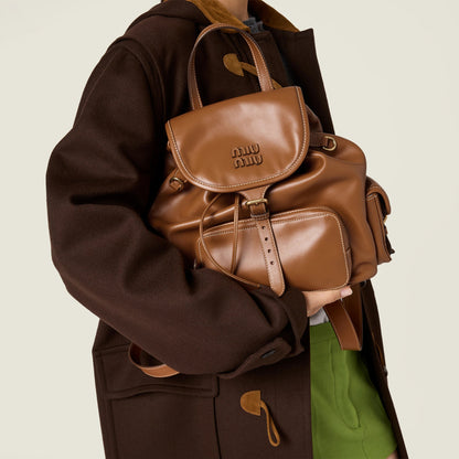Leather backpack