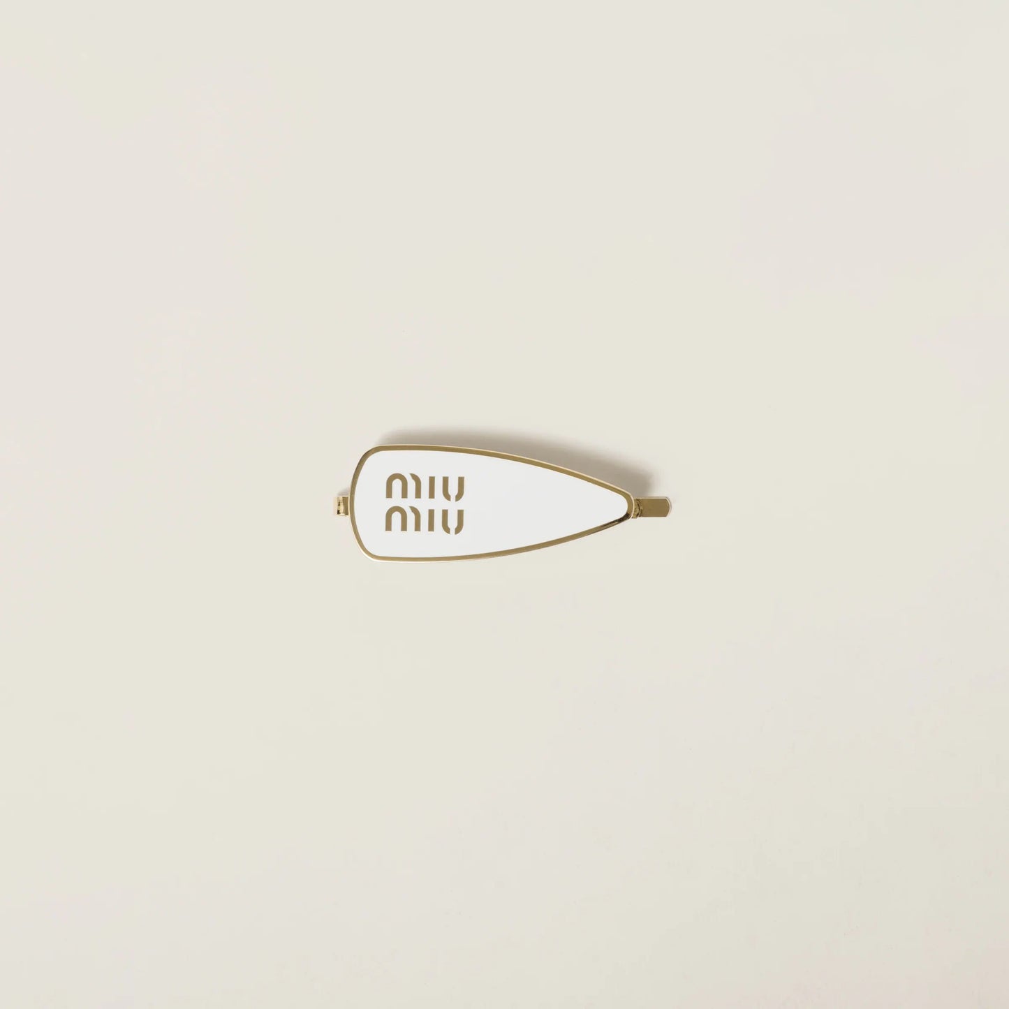 Enameled metal hair clip
