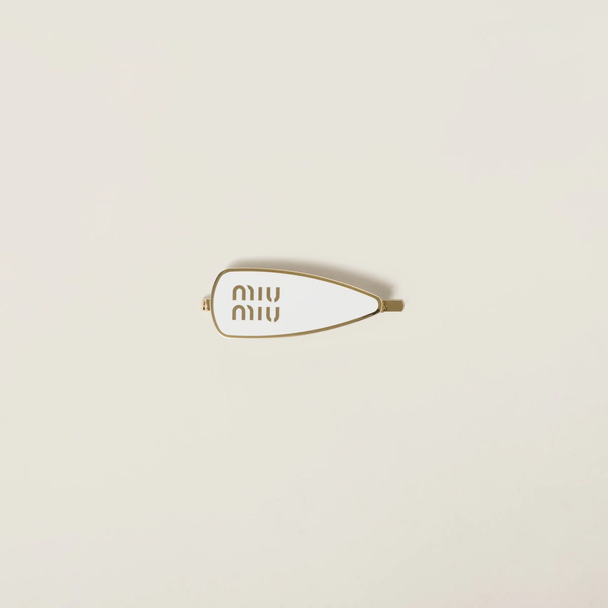 Enameled metal hair clip