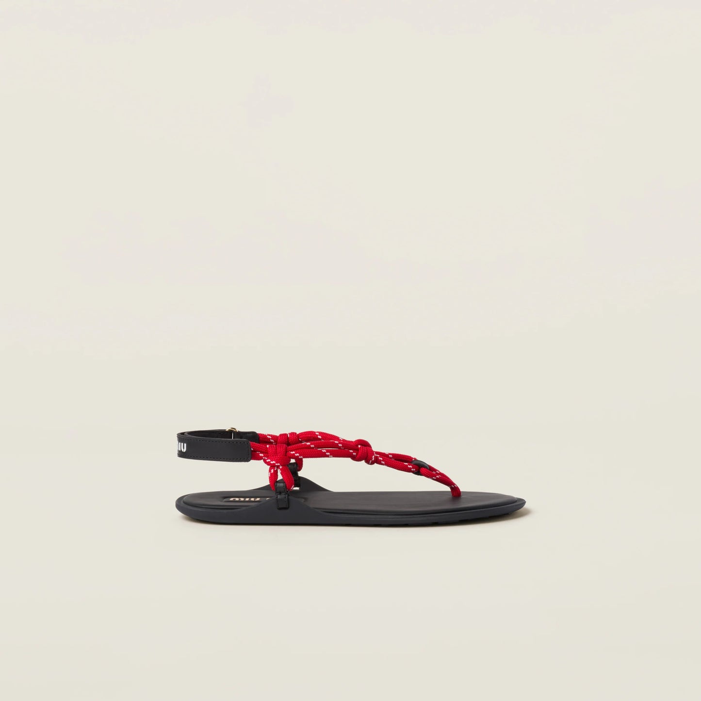 Riviere cord and leather sandals