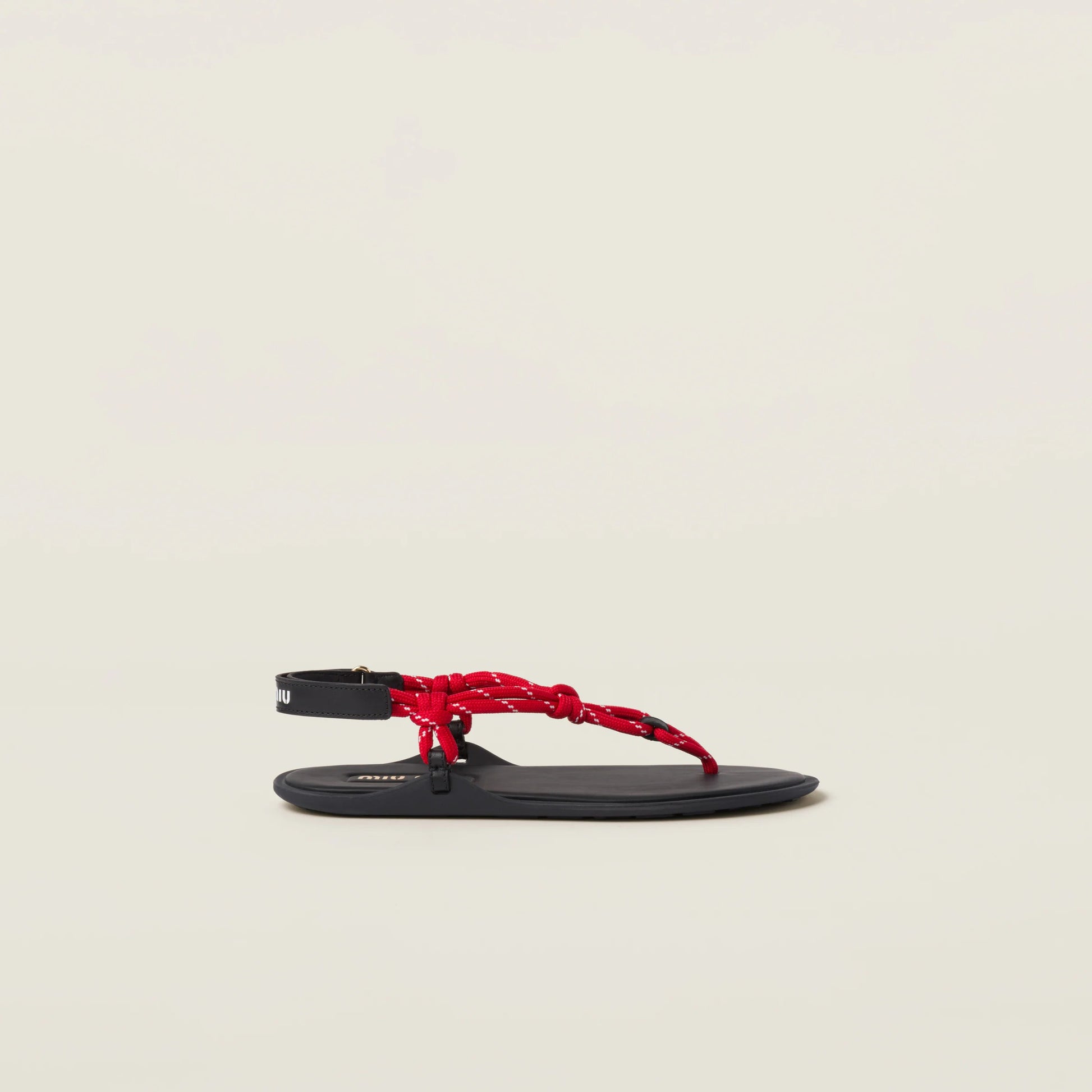 Riviere cord and leather sandals