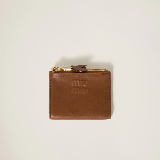 Small nappa leather wallet