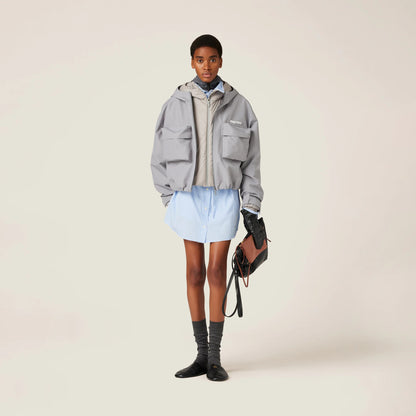 Technical pongé jacket