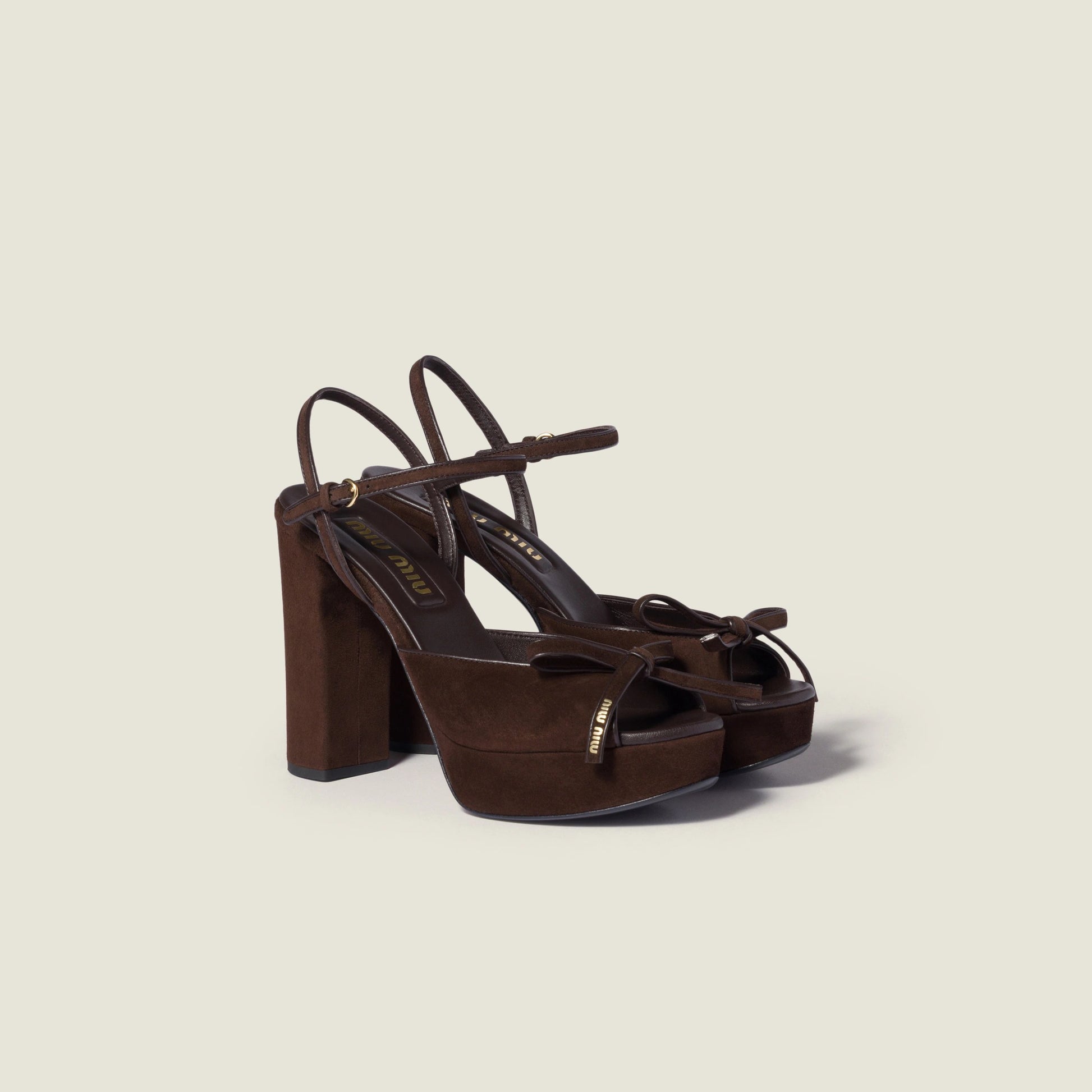Suede platform sandals