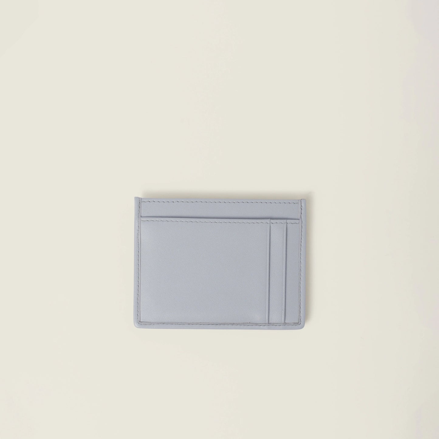 Matelassé nappa leather card holder