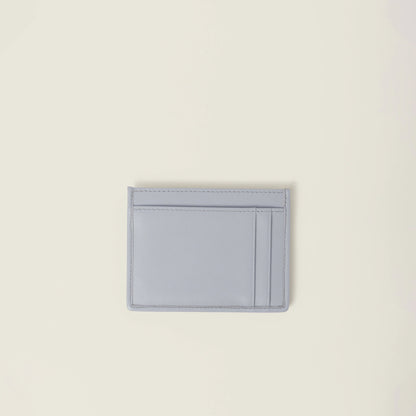 Matelassé nappa leather card holder