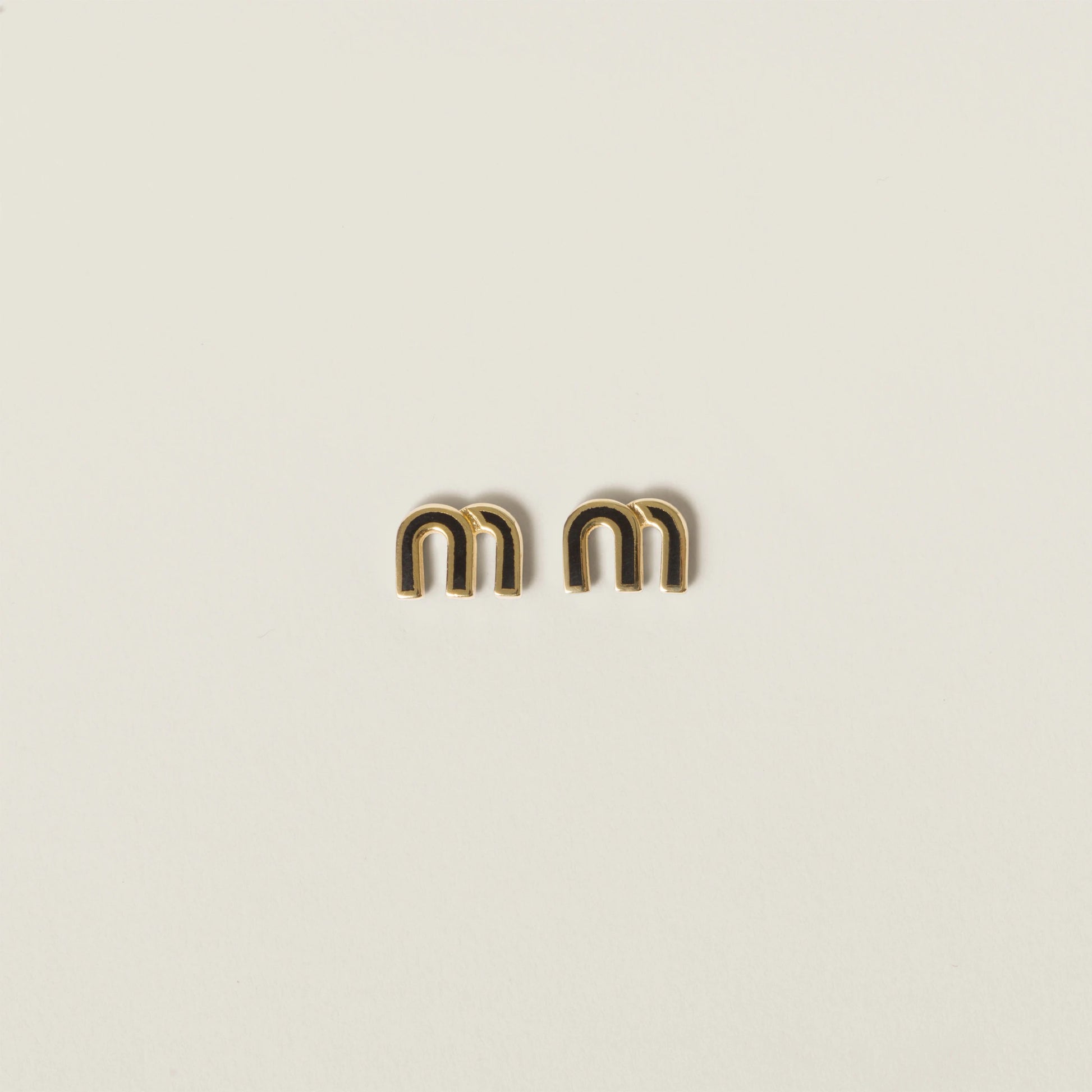 Enameled metal earrings