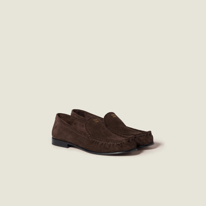 Suede loafers