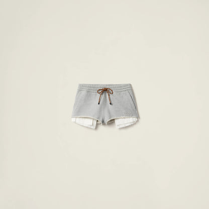 Cotton fleece shorts