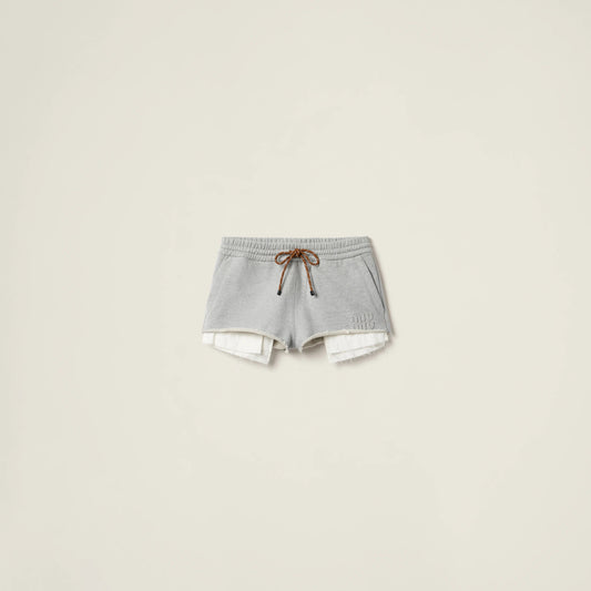 Cotton fleece shorts
