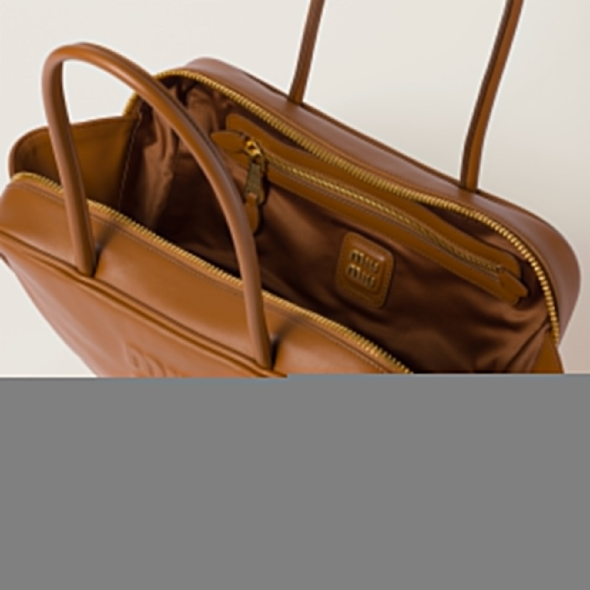 Beau leather top-handle bag