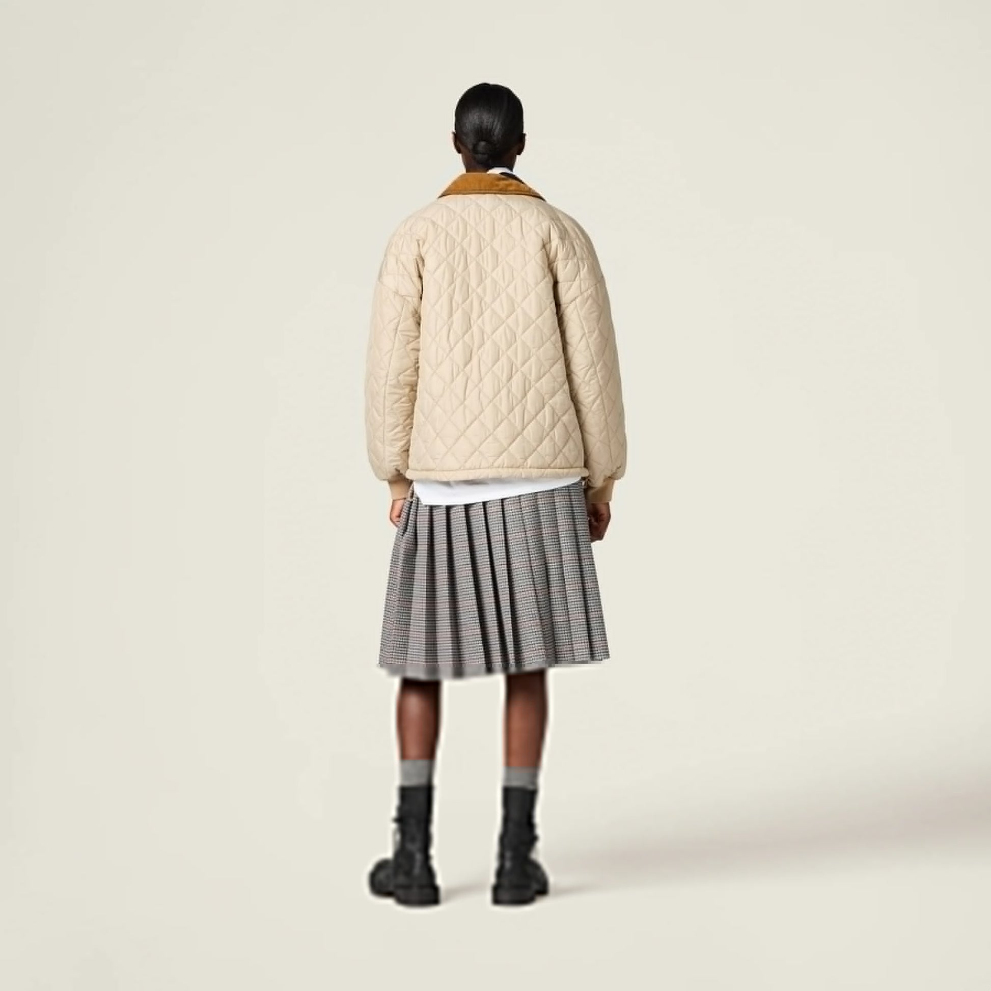 Technical fabric blouson jacket