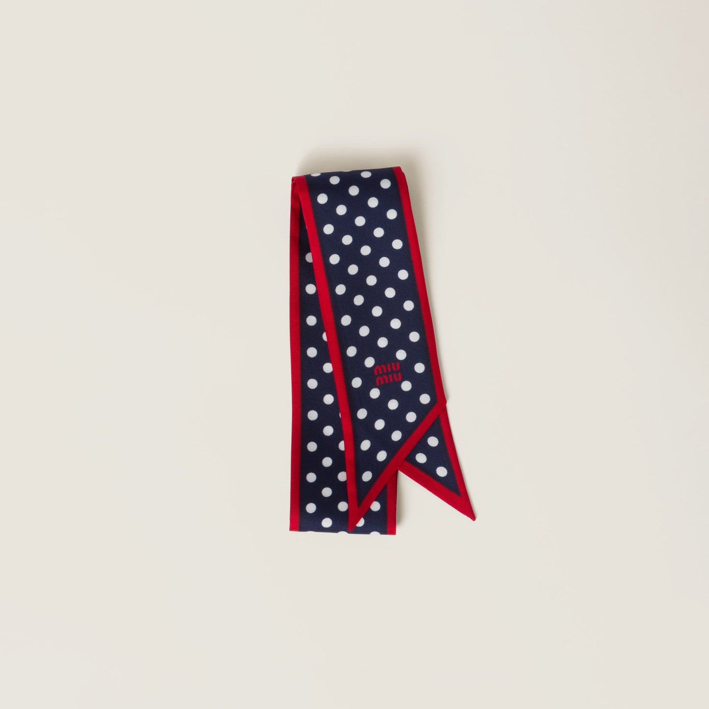Printed twill scarf