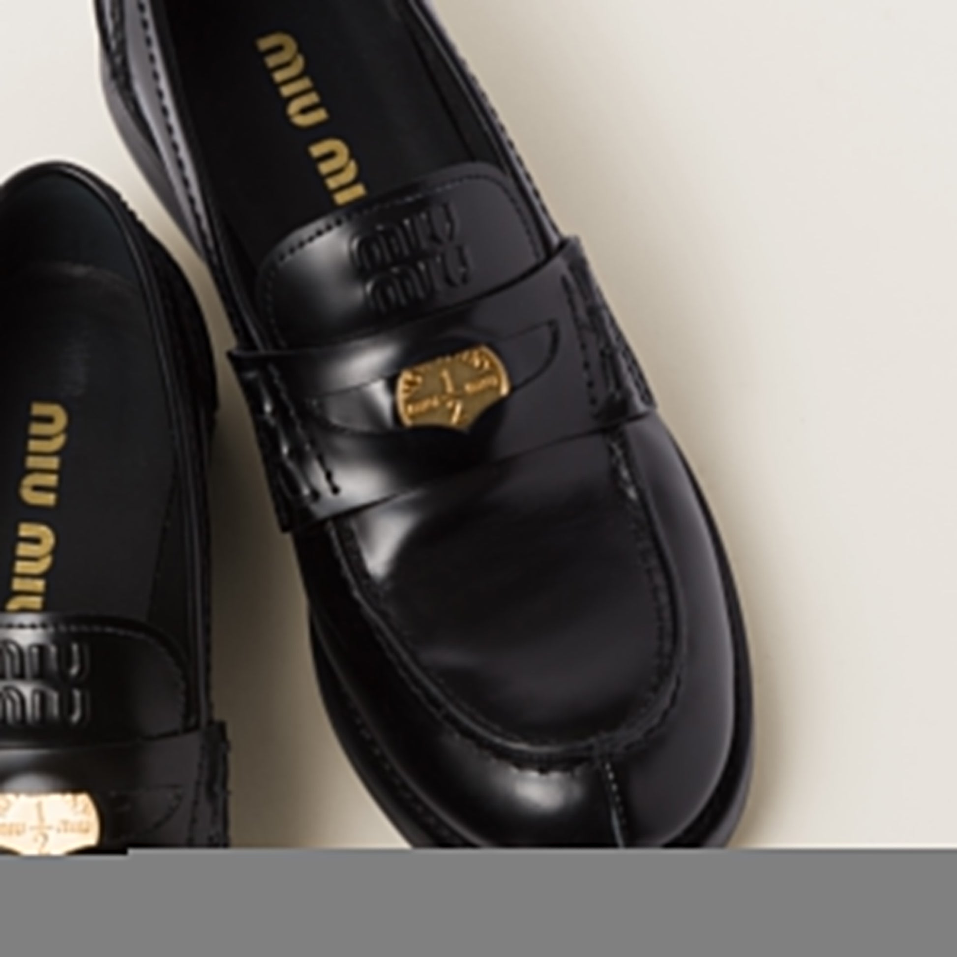 Brushed leather penny loafers