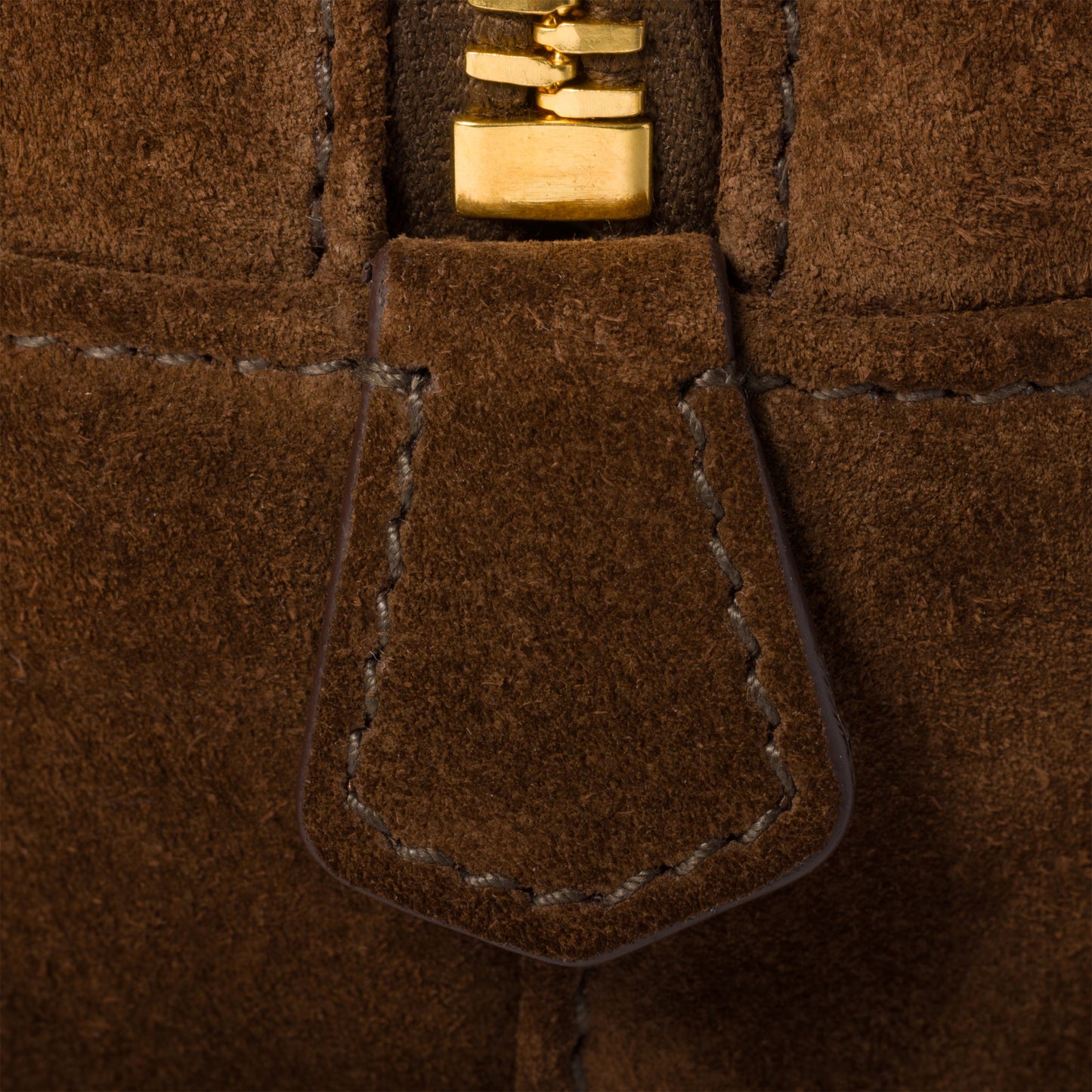 Arcadie padded suede top-handle bag