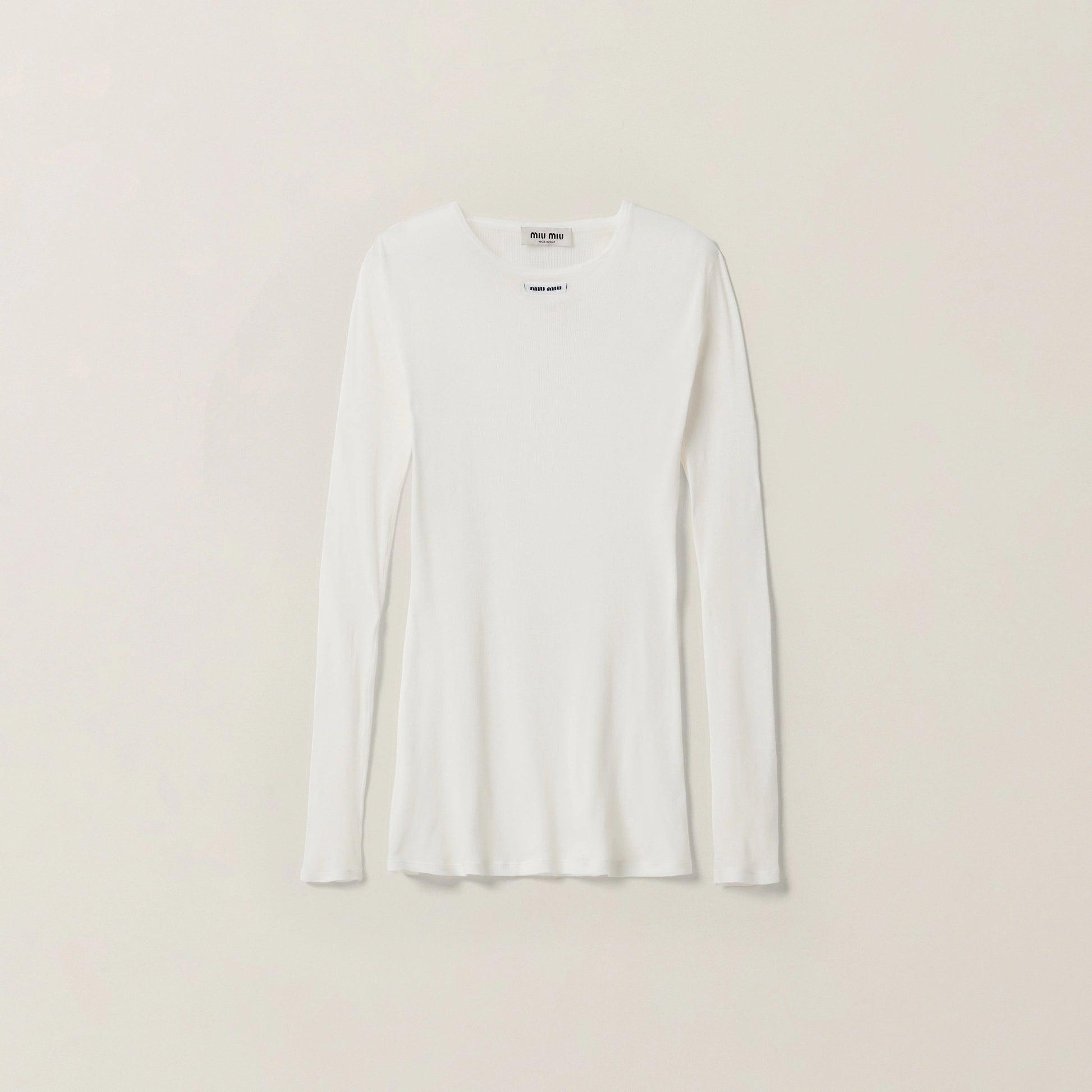 Ribbed knit jersey dress