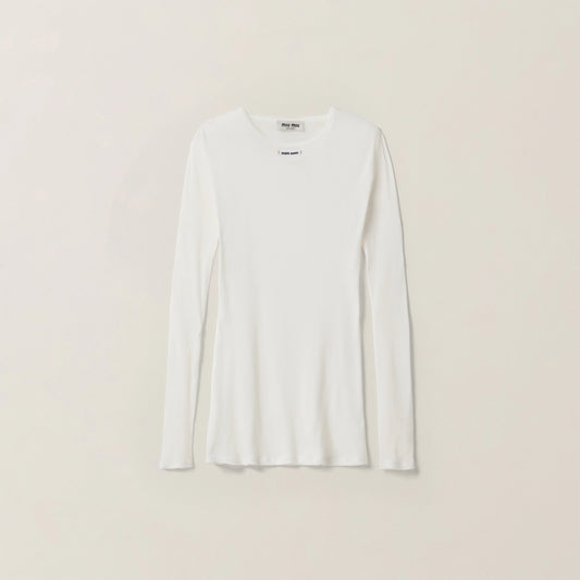 Ribbed knit jersey dress