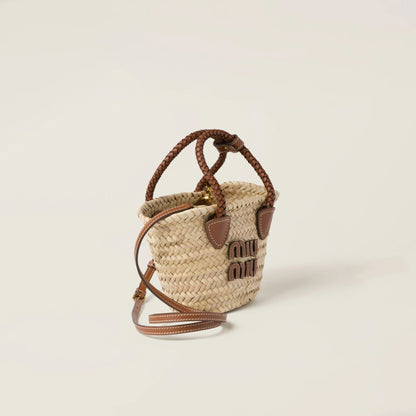 Woven fabric handbag