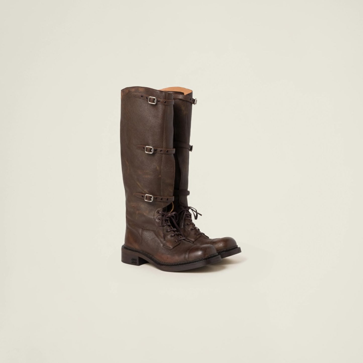 Leather boots