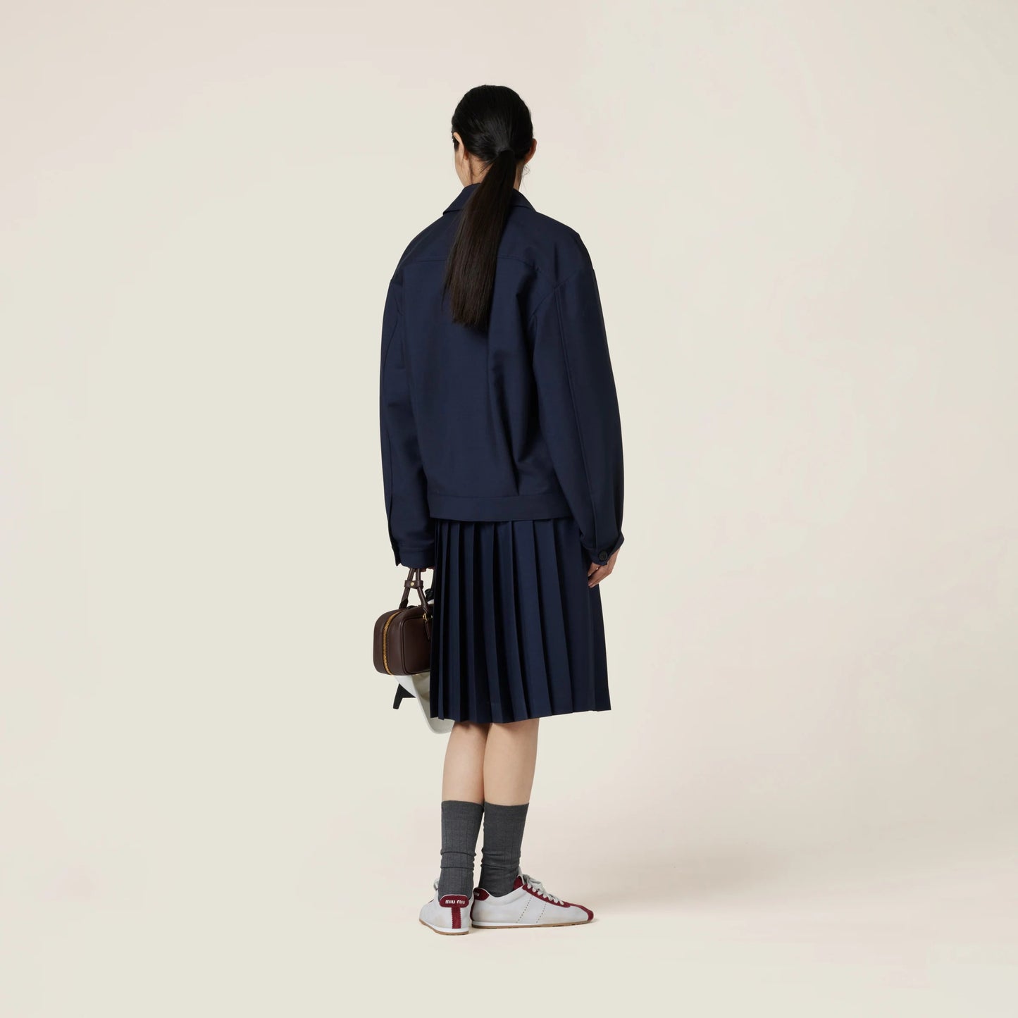 Mohair blouson jacket