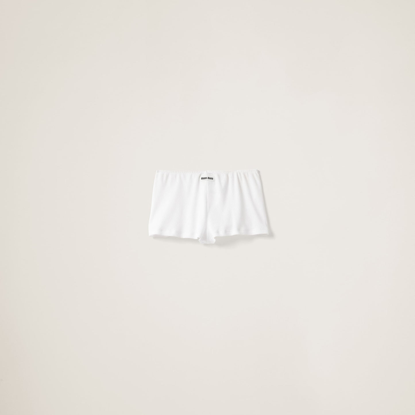 Ribbed knit boxer shorts