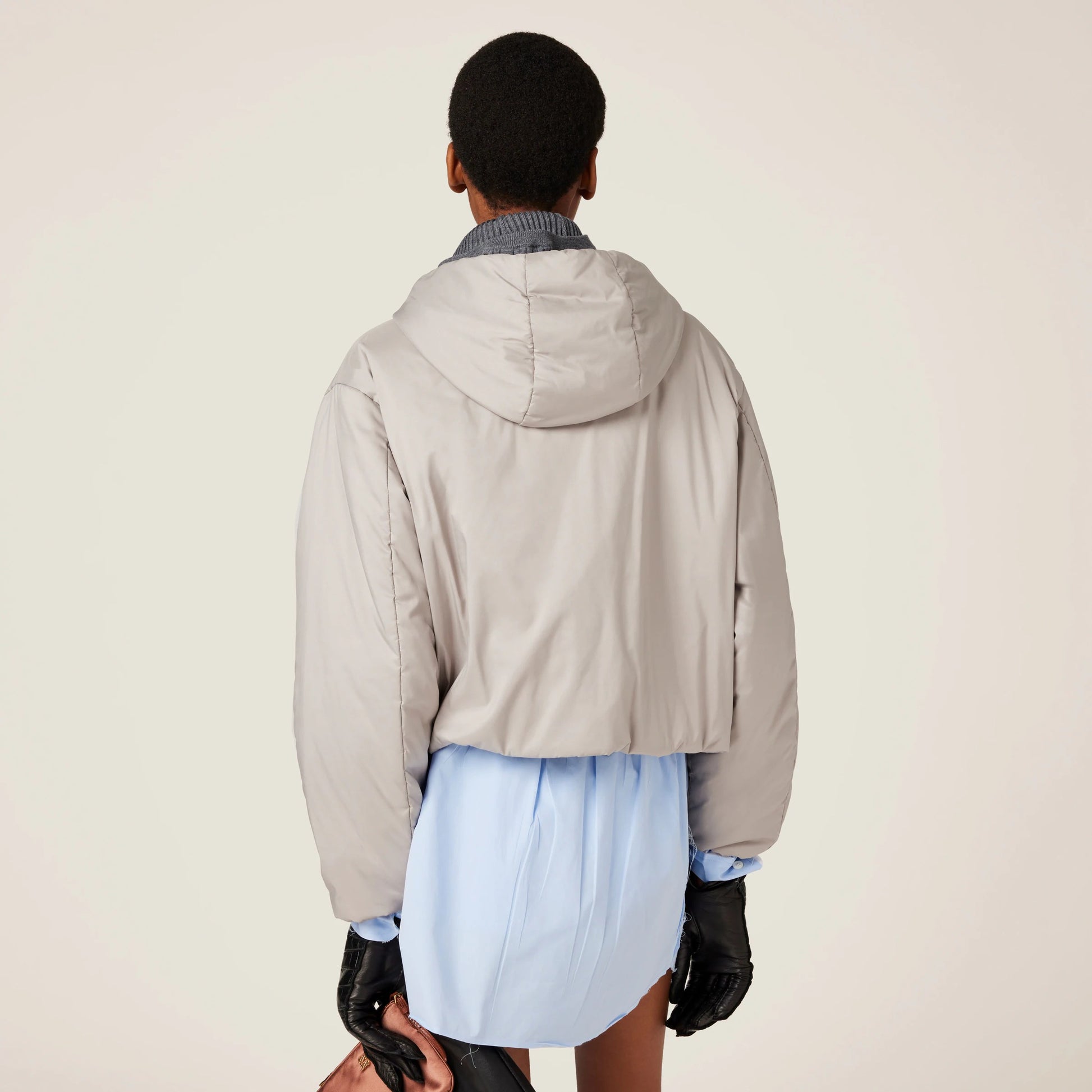 Technical pongé jacket