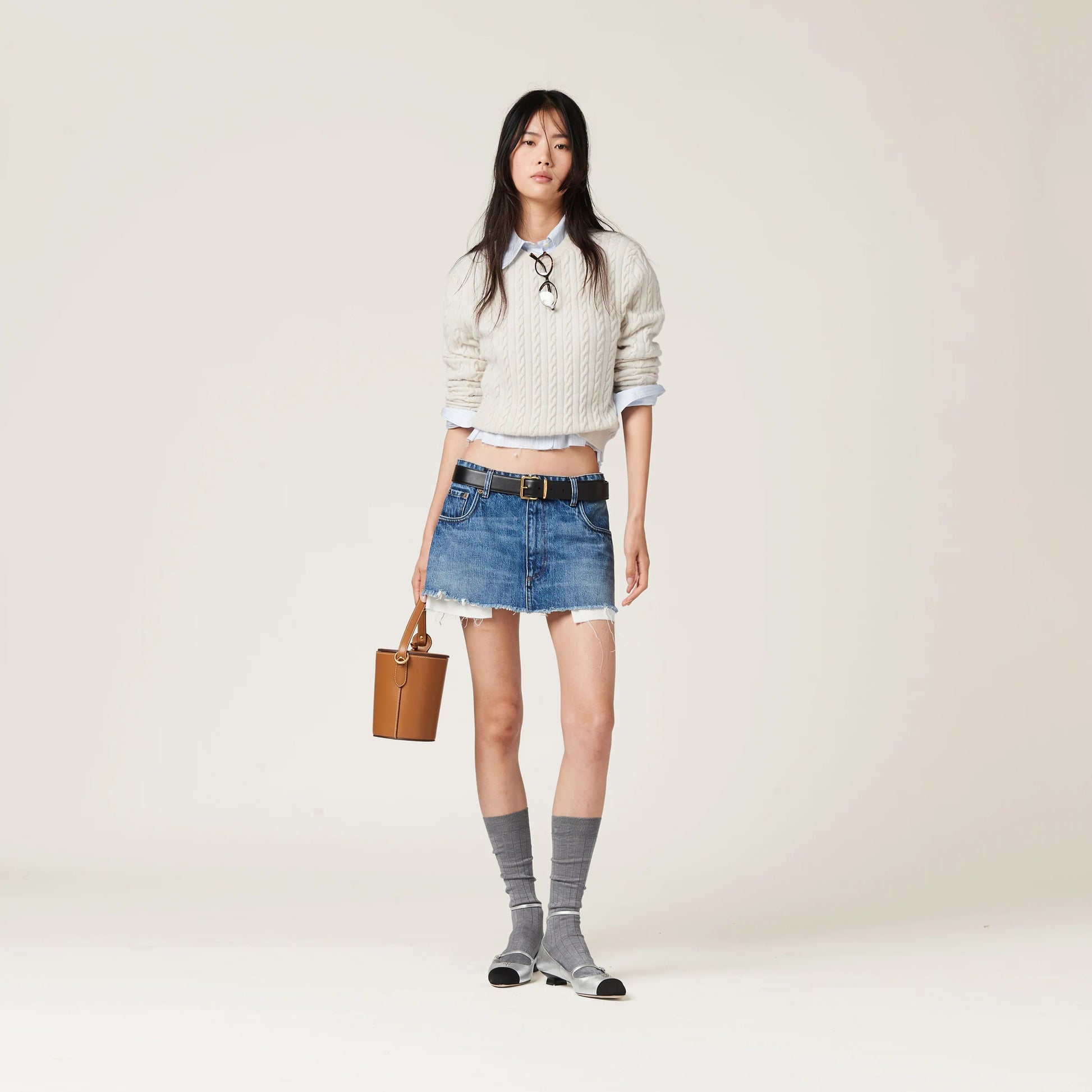 Denim miniskirt