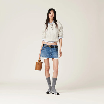 Denim miniskirt