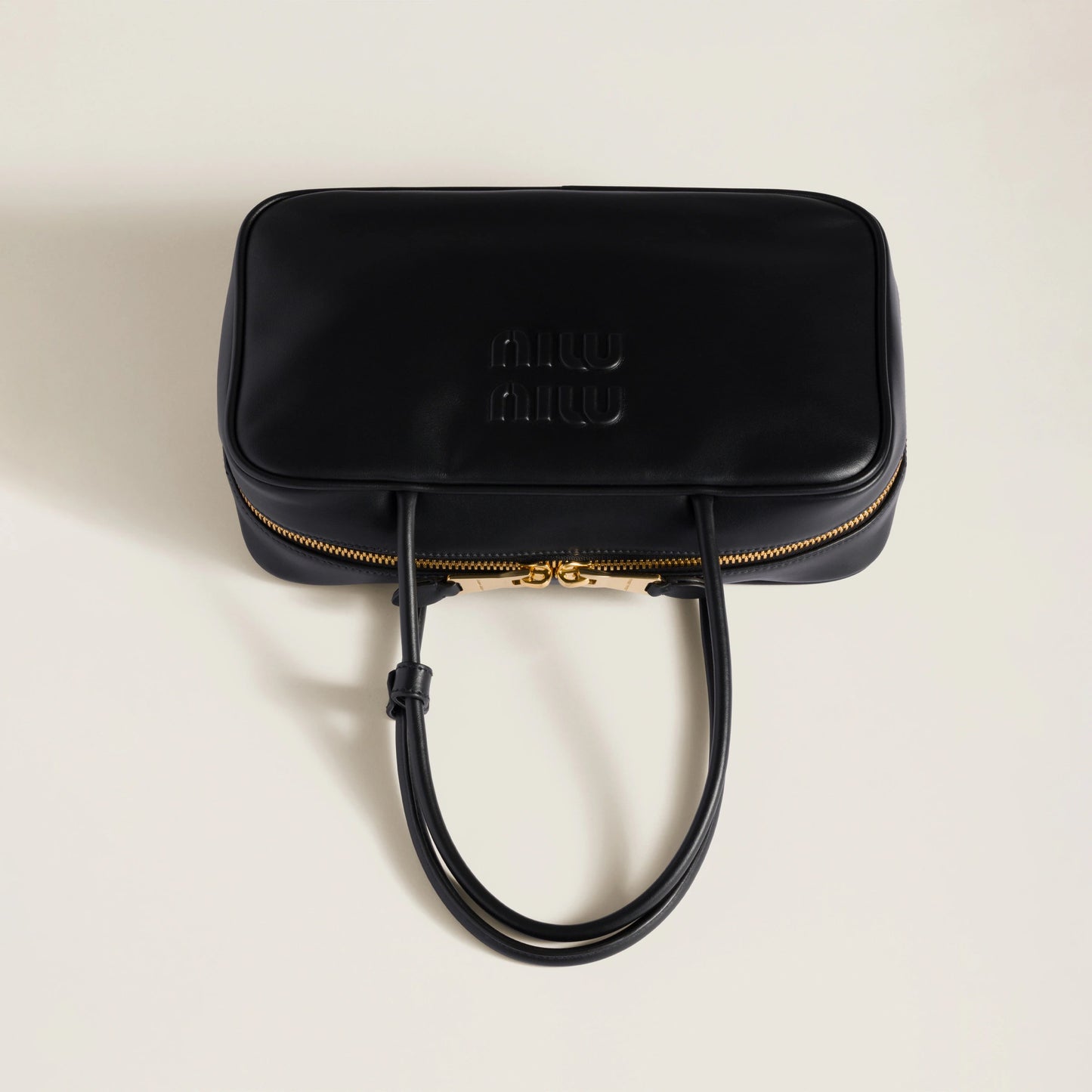 Beau leather top-handle bag
