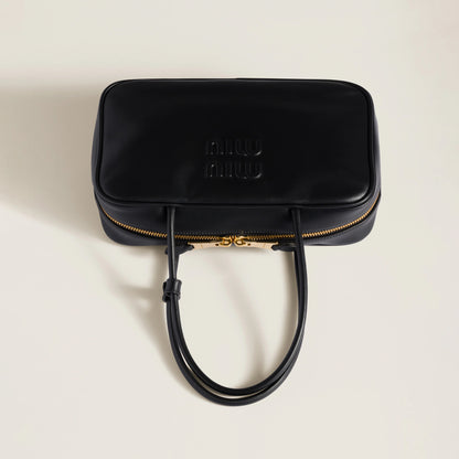 Beau leather top-handle bag