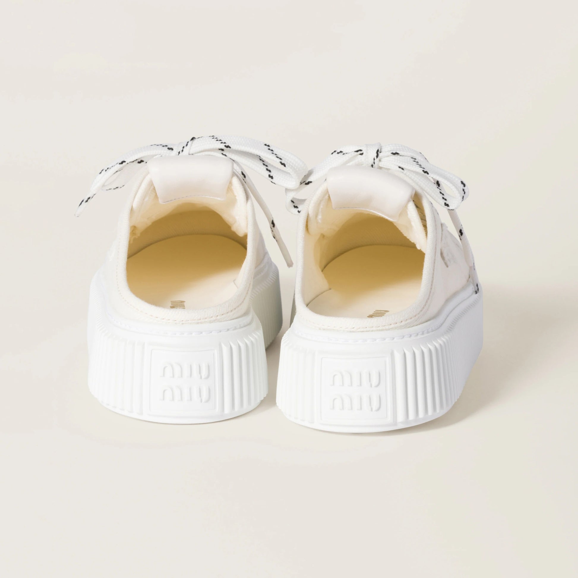 Denim sneaker mules
