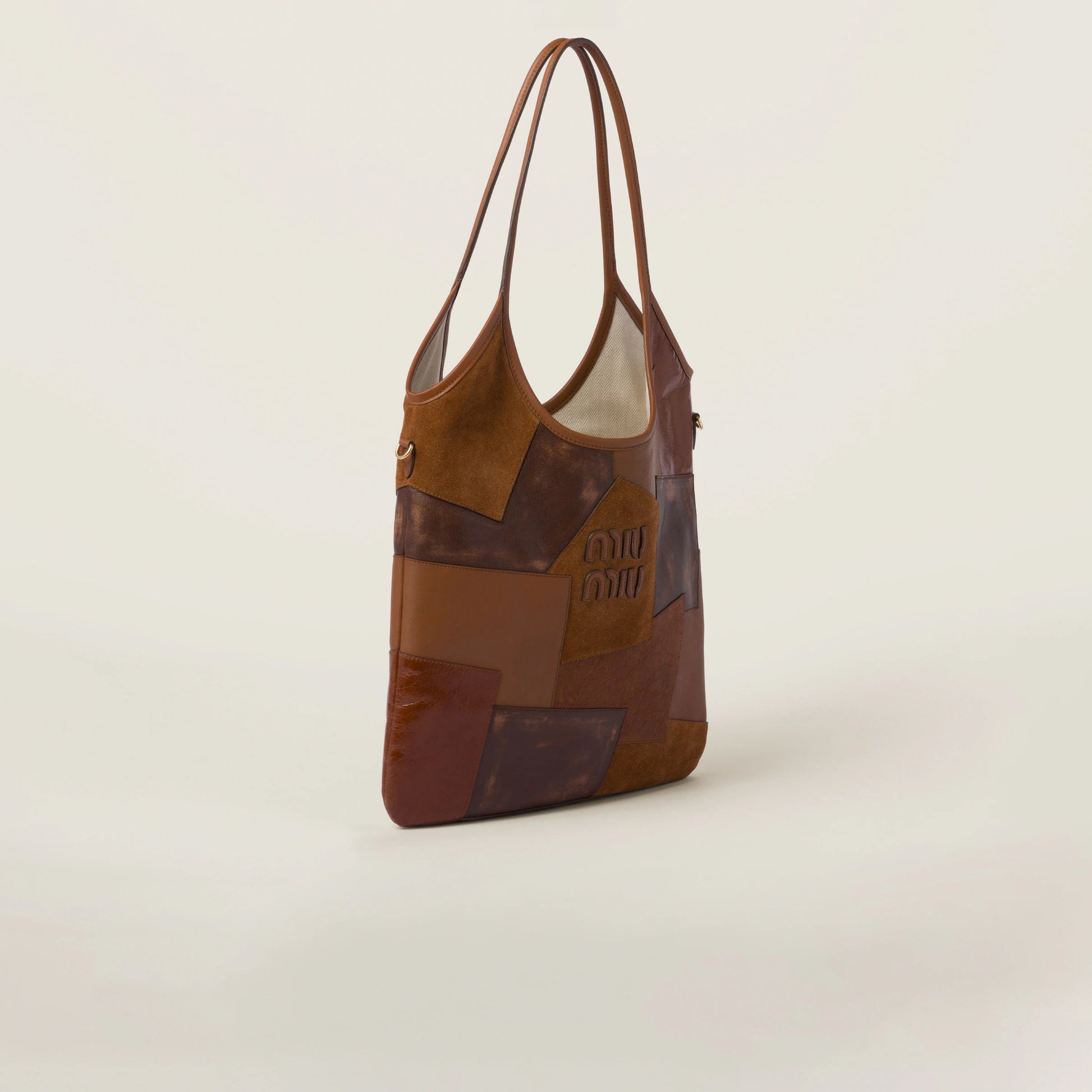 Ivy leather patchwork bag