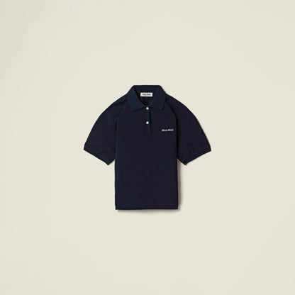 Cotton piqué polo shirt