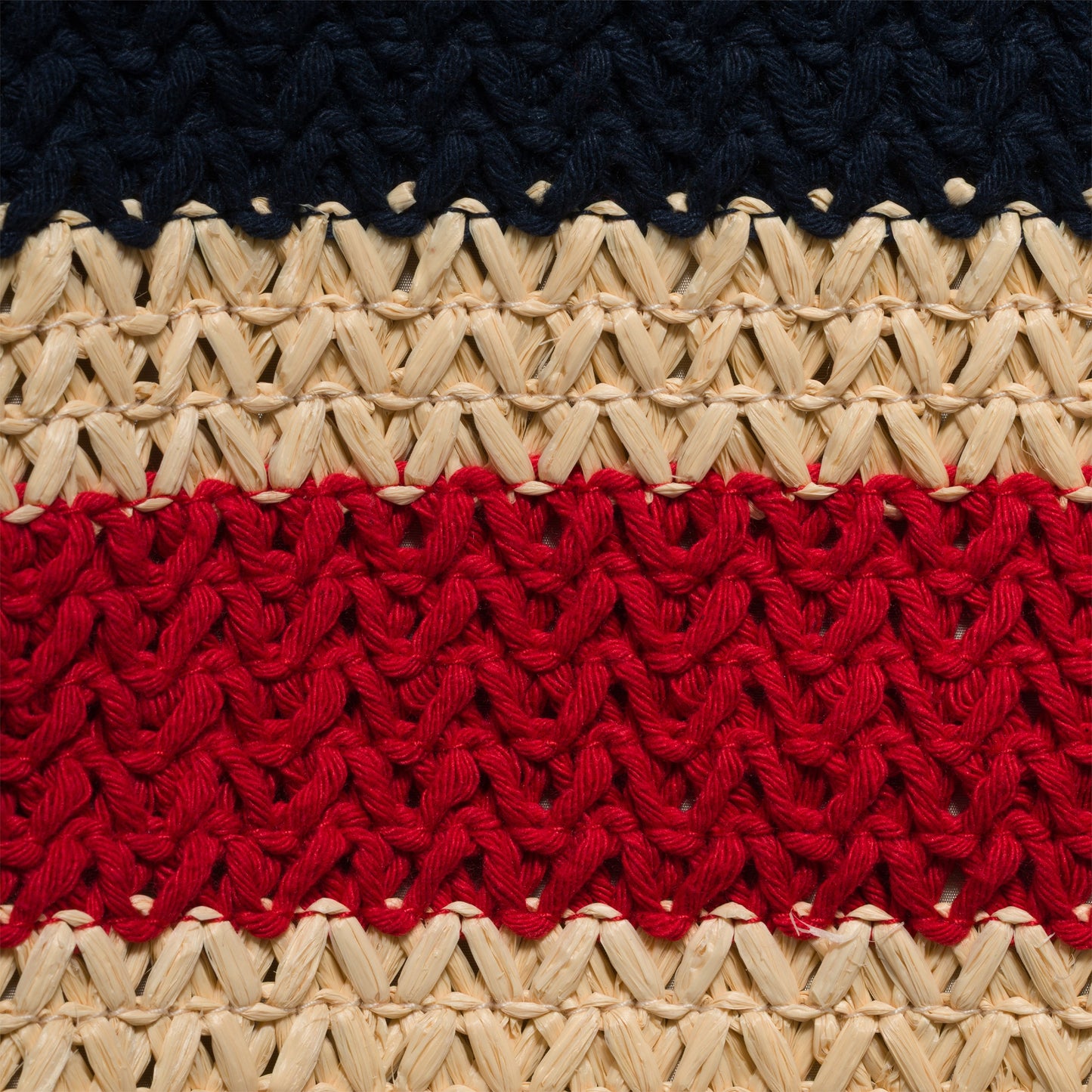 Raffia-effect woven tote bag