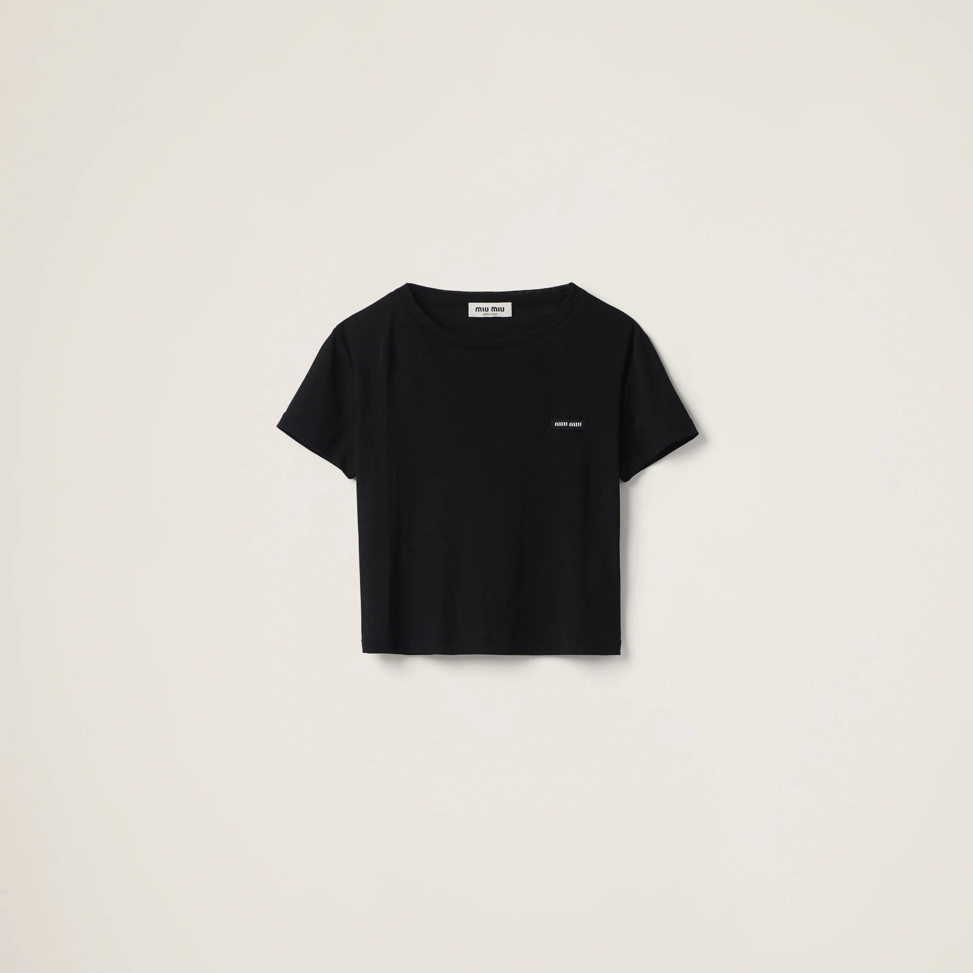 Ribbed jersey T-shirt