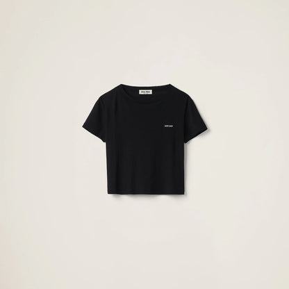 Ribbed jersey T-shirt