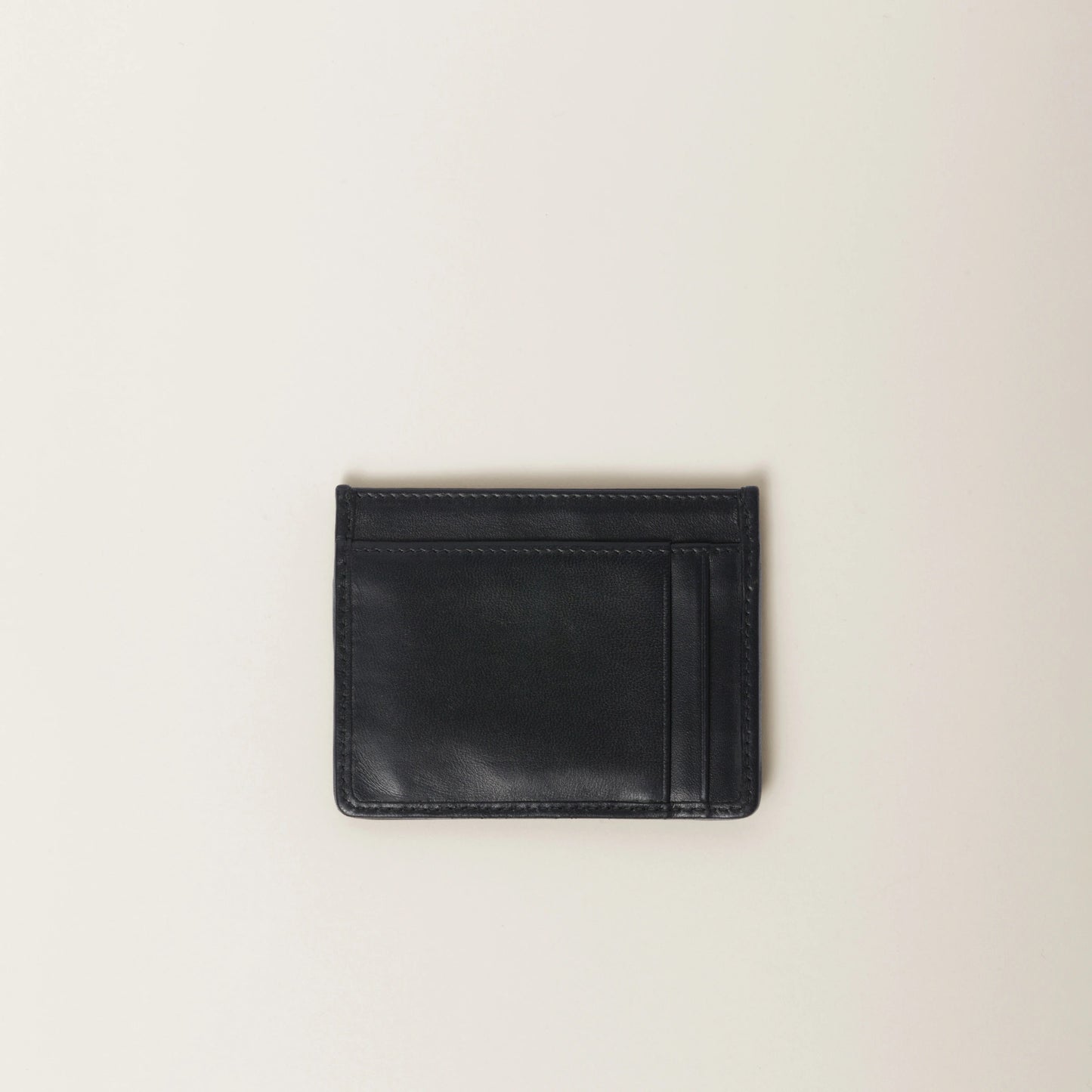 Matelassé nappa leather card holder