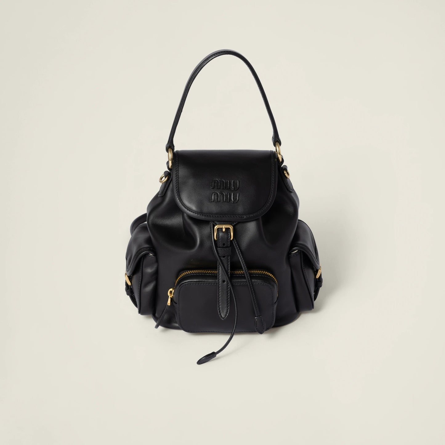 Leather backpack