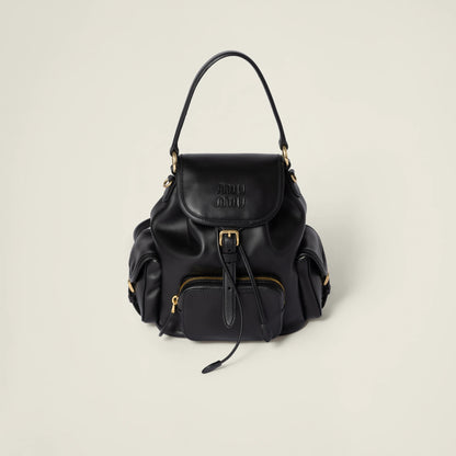 Leather backpack