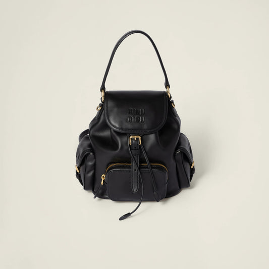 Leather backpack