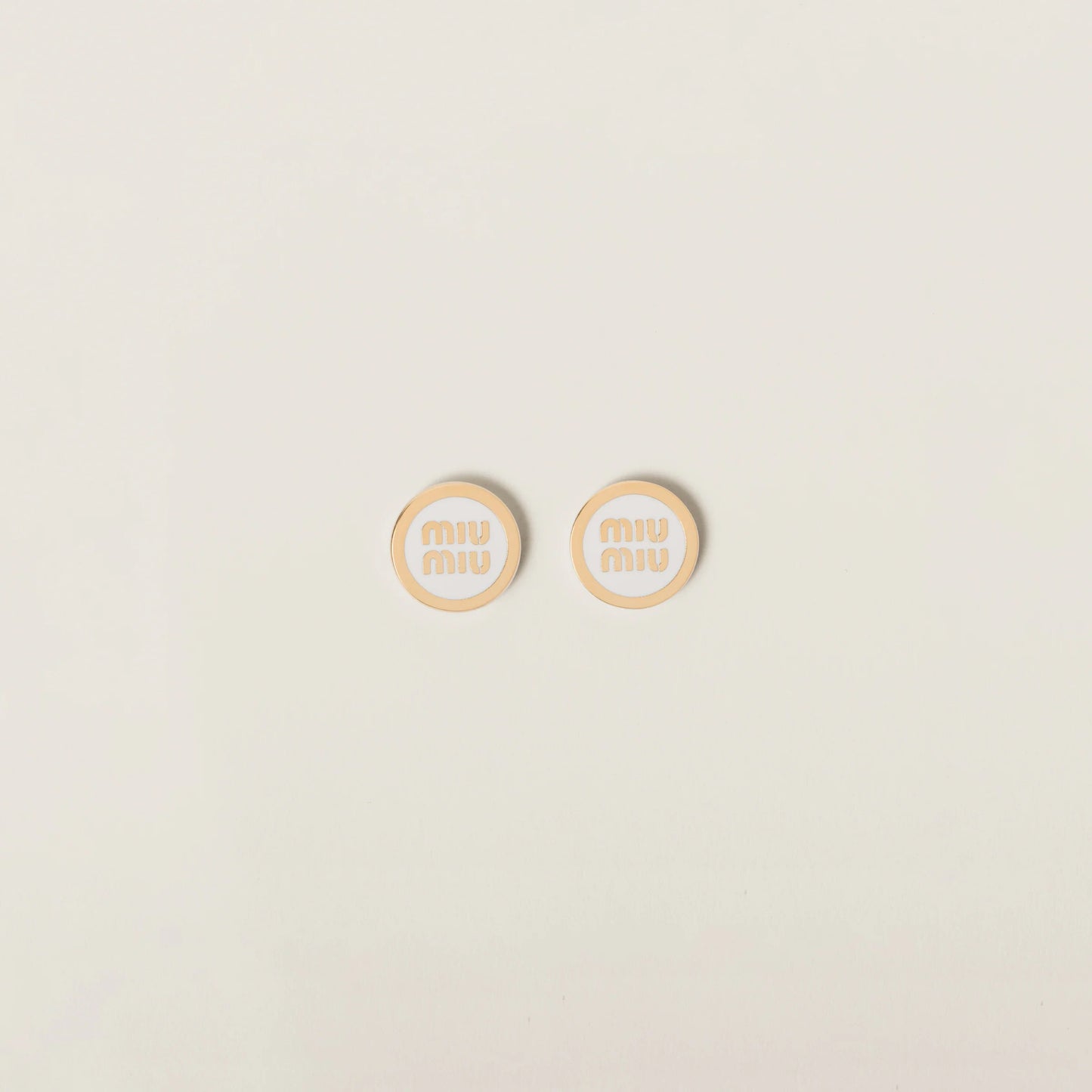 Enameled metal earrings
