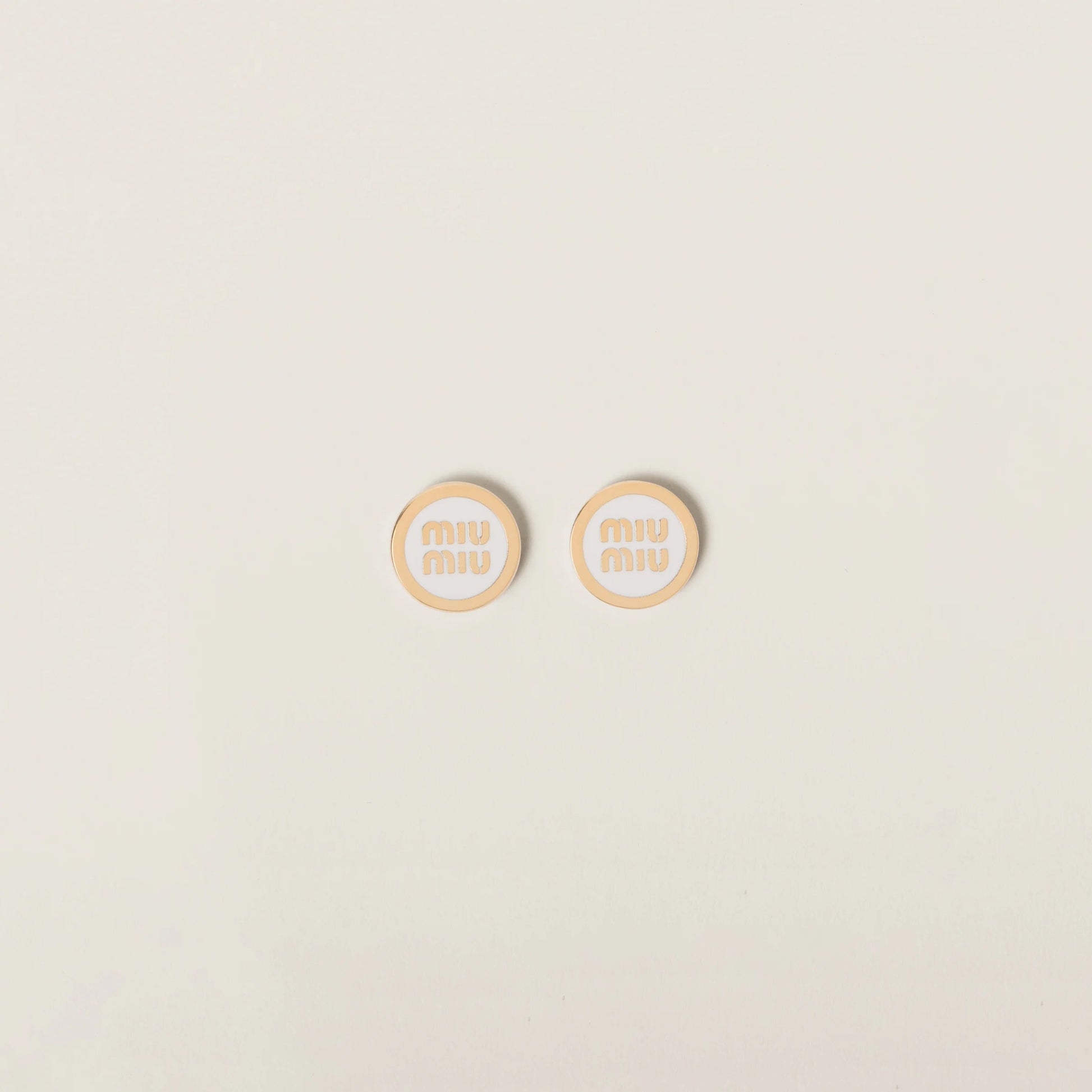 Enameled metal earrings