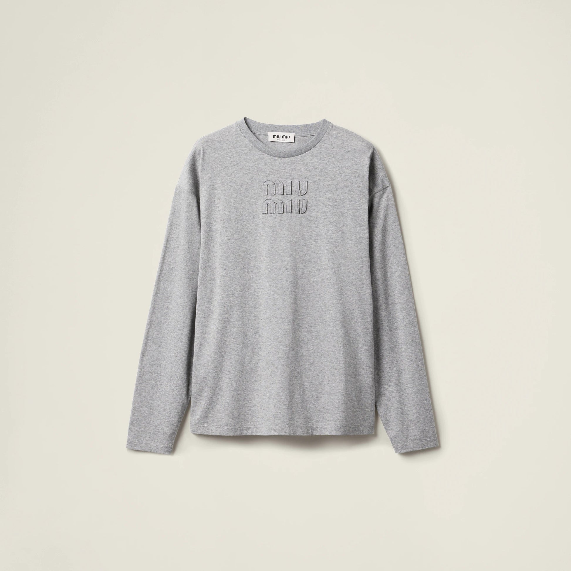Cotton T-shirt with embroidered logo