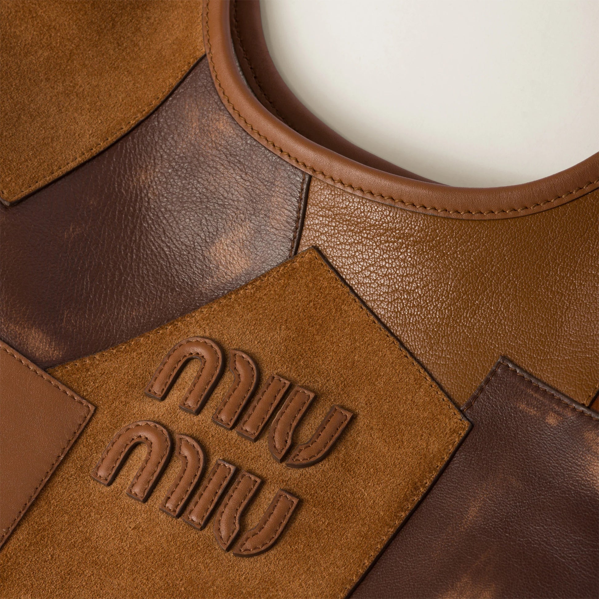 Ivy leather patchwork bag