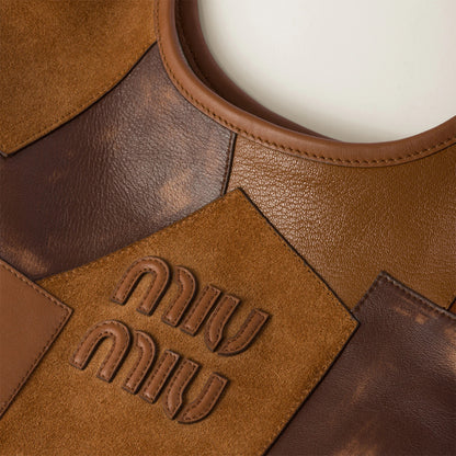 Ivy leather patchwork bag