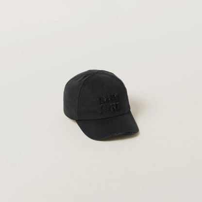 Denim baseball cap