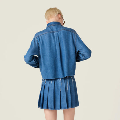 Denim miniskirt