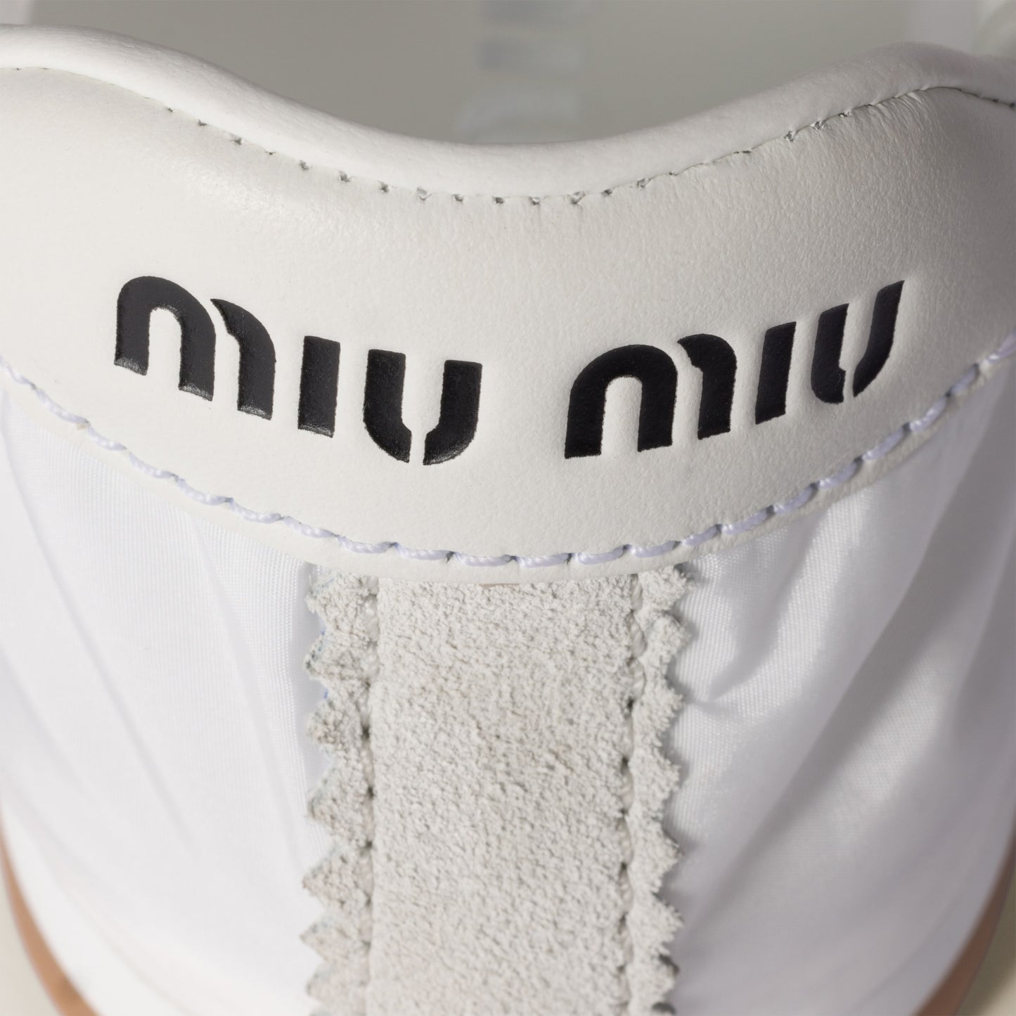Plume technical fabric and suede sneakers