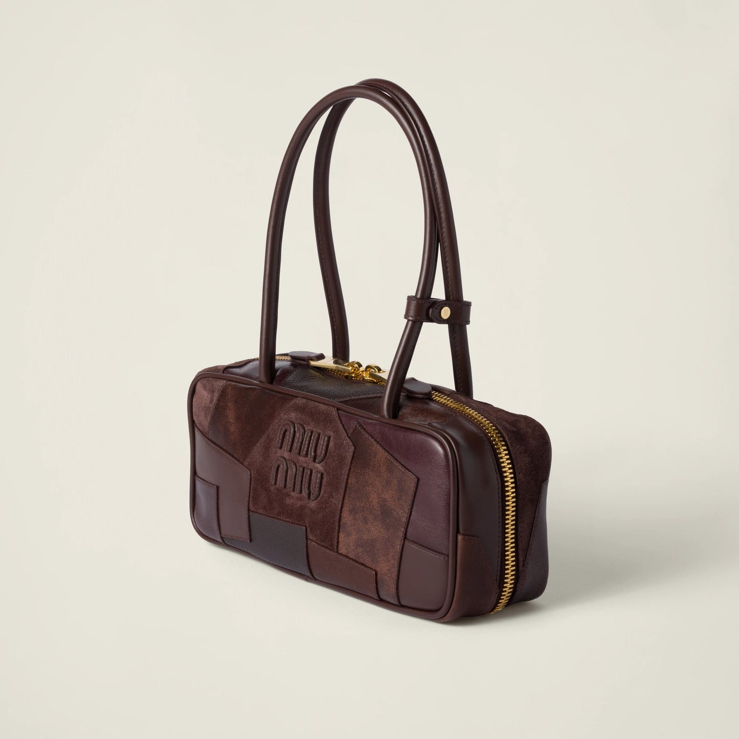 Beau leather patchwork bag